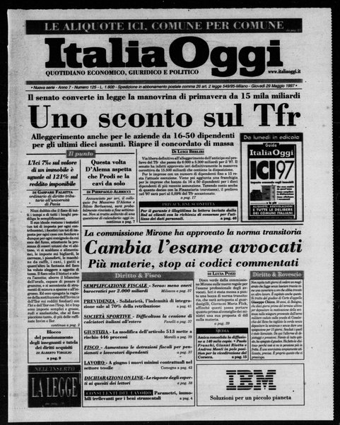 Italia oggi : quotidiano di economia finanza e politica